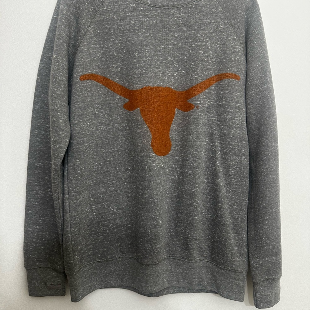 Texas Longhorns Gray Crewneck Sweater